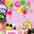 YUNXUAN Flamingo Pineapple Party Decorations Paper Lanterns Fans Pom Poms by Deal US