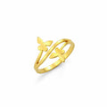 Dreamtimes Butterfly Rings Women Dainty Minimalist Wedding Bands Ring G-6 by Deal US
