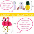 YUNXUAN Flamingo Pineapple Party Decorations Paper Lanterns Fans Pom Poms by Deal US