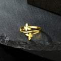 Dreamtimes Butterfly Rings Women Dainty Minimalist Wedding Bands Ring G-6 by Deal US