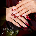 GELLEN Gel Nail Polish Set 6 Colors Burgundy Red Glitter Crimson Celebration by Deal US