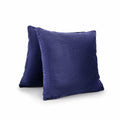 LeFadrie Chenille Pillow Covers Pack of 2 18x18 Midnight Sail Fade-Resistant by Deal US