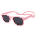 COASION Baby Sunglasses Polarized Flexible Strap Infant 0-12M Pink Grey by Deal US