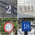 Duozea 4 Inch Number Stencils Set Plastic Reusable Templates for Painting by Deal US