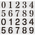 Duozea 4 Inch Number Stencils Set Plastic Reusable Templates for Painting by Deal US