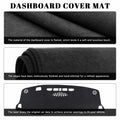 PeakPurit Black Dash Board Cover Mat Flannel for Chevy Blazer RS 2019-2026 by Deal US
