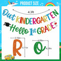 Firefairy Kindergarten Graduation Banner Pre-strung Colorful Glitter Cardstock by Deal US