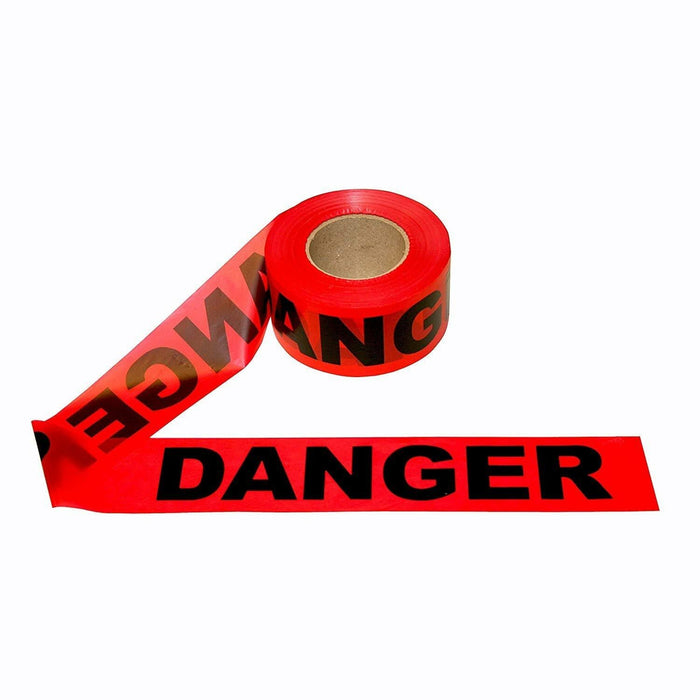 Pro Pack Red Danger Barricade Tape 3in x 1000ft 12-Pack Cordova by Deal US