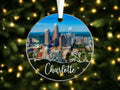 Lerime66 Charlotte City Travel Souvenir Christmas Ornament Acrylic 3.54in by Deal US