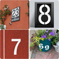 Duozea 4 Inch Number Stencils Set Plastic Reusable Templates for Painting by Deal US
