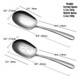 SIAIQIANG 18/8 Stainless Steel Serving Spoons Set 9.8in Silver 2pc by Deal US