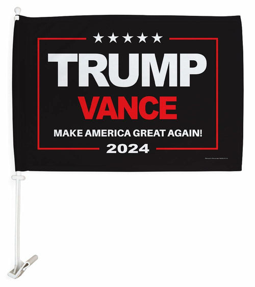 Ornament Collection Trump Vance 2024 Car Flag Window Clip Mount Kit USA by Deal US