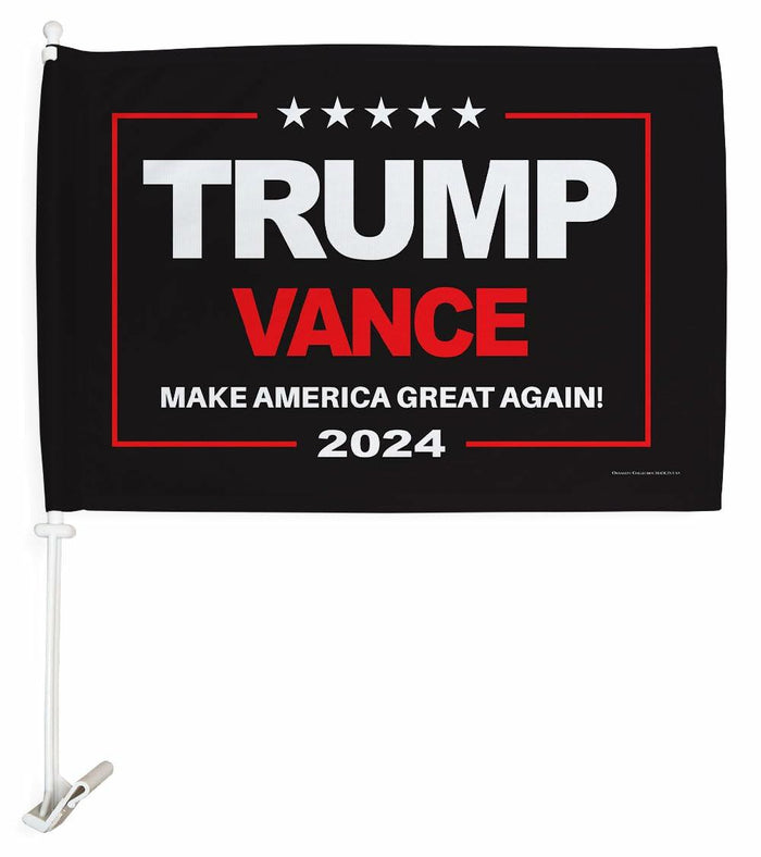 Ornament Collection Trump Vance 2024 Car Flag Window Clip Mount Kit USA by Deal US