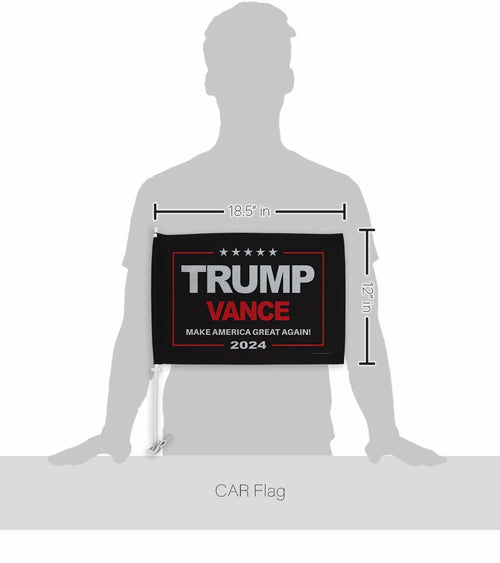 Ornament Collection Trump Vance 2024 Car Flag Window Clip Mount Kit USA by Deal US