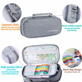 KEBEIXUAN Canvas Pencil Case Large Capacity Zipper Organizer Pink by Deal US