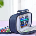 KEBEIXUAN Canvas Pencil Case Large Capacity Zipper Organizer Pink by Deal US