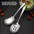 SIAIQIANG 18/8 Stainless Steel Serving Spoons Set 9.8in Silver 2pc by Deal US
