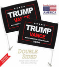 Ornament Collection Trump Vance 2024 Car Flag Window Clip Mount Kit USA by Deal US