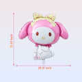 HKWRZK 2 Pcs Kawaii Cartoon Pink Foil Balloons Birthday Party Decor by Deal US