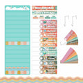 Wisdomsea Pocket Chart Classroom Blue 39 Double-Sided Erasable Cards by Deal US