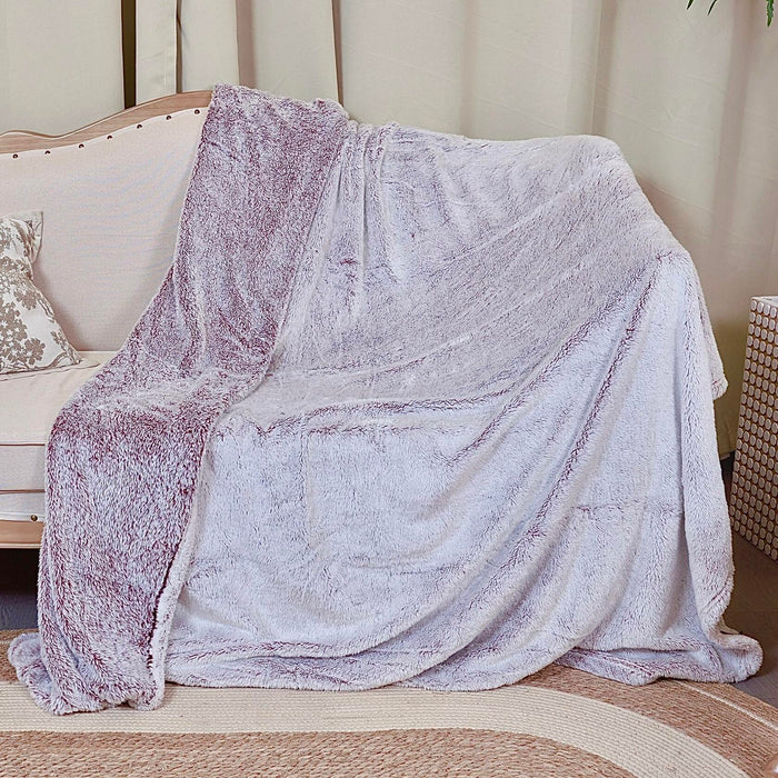 longmaya Plush Cozy Fleece Throw Blanket Brown 60x80 Soft Lightweight by Deal US