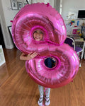 40in Pink Number 9 Balloon Large Foil Birthday Decoration for Men Women Kids by Deal US