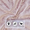 longmaya Plush Cozy Fleece Throw Blanket Brown 60x80 Soft Lightweight by Deal US