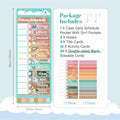 Wisdomsea Pocket Chart Classroom Blue 39 Double-Sided Erasable Cards by Deal US