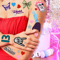 TS Music Album Temporary Tattoos 4 Sheets Birthday Party Favor Set by Deal US