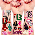 TS Music Album Temporary Tattoos 4 Sheets Birthday Party Favor Set by Deal US