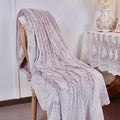 longmaya Plush Cozy Fleece Throw Blanket Brown 60x80 Soft Lightweight by Deal US