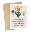 YoungGift Grammie Birthday Flower Card Mother's Day Thank You Multicolor by Deal US