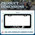 2PCS Tri-Color Mountain License Plate Frames Stainless Steel White Gray by Deal US