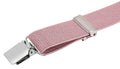 Pzle Boys' Bow Tie and Suspenders Set Adjustable Elastic 30 Inches Blush Pink by Deal US