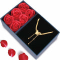 18K Gold Butterfly Necklace for Women Elegant Jewelry Gift Box Included by Deal US