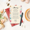 hvdler Poem Mother's Day Card for New Mom First Mother's Day Card White by Deal US