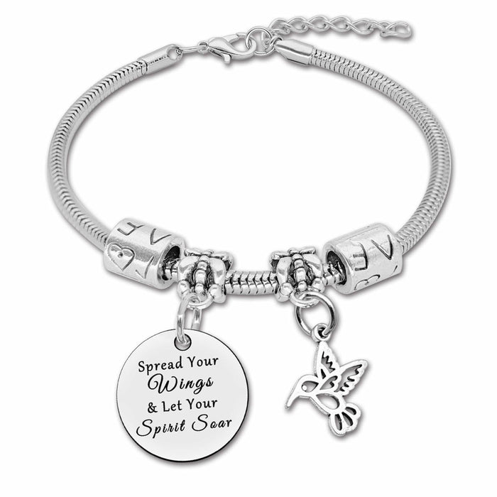 DlaeKua Silver Bracelet Hummingbird Jewelry Christmas Gift Women by Deal US