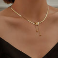 18K Gold Butterfly Necklace for Women Elegant Jewelry Gift Box Included by Deal US