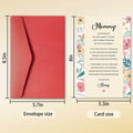 hvdler Poem Mother's Day Card for New Mom First Mother's Day Card White by Deal US