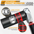 Aiourx 1/2" Drive Impact Socket 1" Deep 6 Point CR-V SAE for Car Repair by Deal US