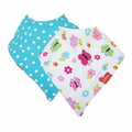 Nuby 2 Pack Bandana Bibs Super Absorbent Dribble Catcher for Girls by Deal US