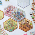 Zxvskr 8 Sets DIY 3D House Stickers Cartoon Colourful Convenience Fruit Flower by Deal US