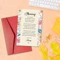hvdler Poem Mother's Day Card for New Mom First Mother's Day Card White by Deal US
