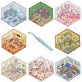 Zxvskr 8 Sets DIY 3D House Stickers Cartoon Colourful Convenience Fruit Flower by Deal US