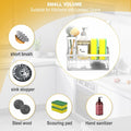 Vanwood Kitchen Sink Caddy Sponge & Brush Holder Stainless Steel Silver by Deal US