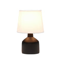 Simple Designs LT2080-BLK Mini Bocksbeutal Concrete Table Lamp Black by Deal US