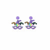 Fuqimanman2020 Mardi Gras Carnival Dangle Earrings Acrylic Mask Star Design