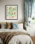 HomeArtPrint Maine Flower Market Botanical Floral Poster 8x10 Unframed by Deal US
