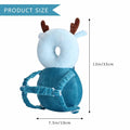Loisdaro Baby Head Protector Adjustable Backpack Safety Mat Blue Deer by Deal US