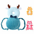 Loisdaro Baby Head Protector Adjustable Backpack Safety Mat Blue Deer by Deal US
